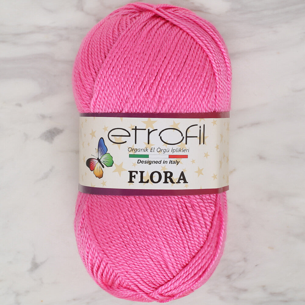 Etrofil Flora Pembe El Örgü İpi - 73058